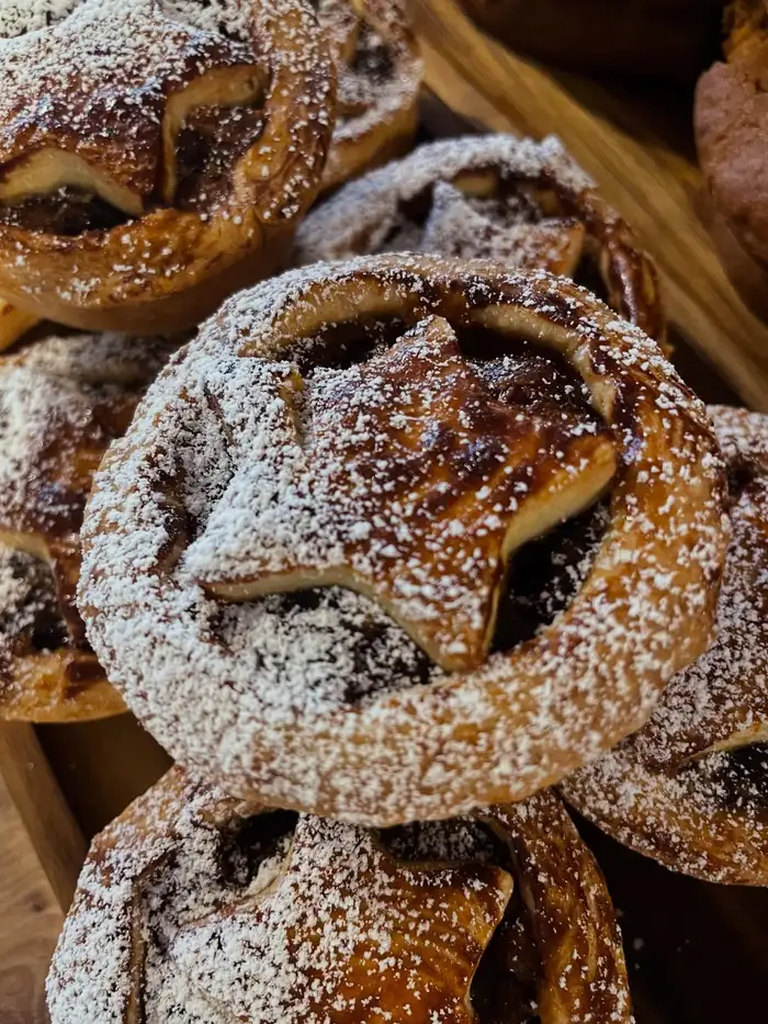 Homemade mince pies and pastries